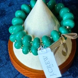 J Crew Emerald Island Double Bracelet